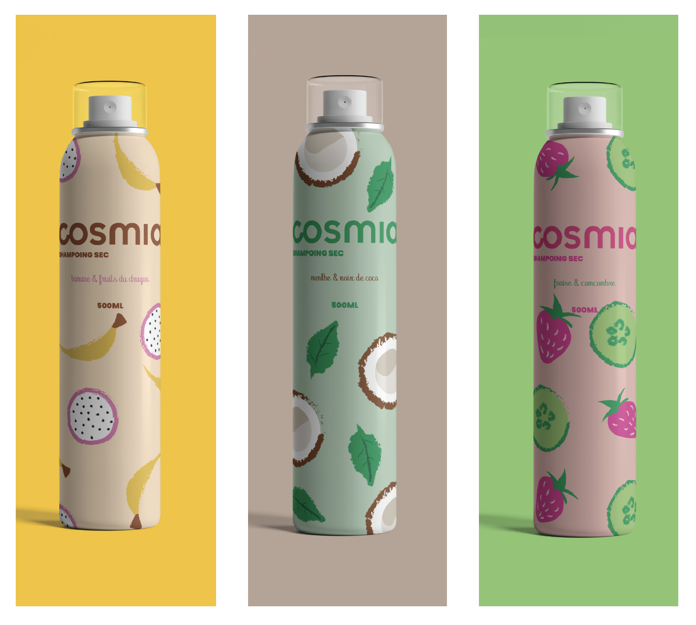 COSMIA : Shampoings Secs.